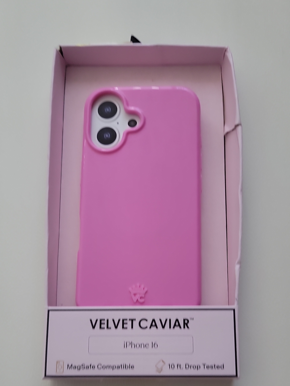 Velvet Caviar Pink iPhone 16 Case MagSafe Compatible
